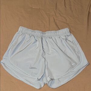Nike Light Gray Athletic Shorts Elastic Waistband Lightweight